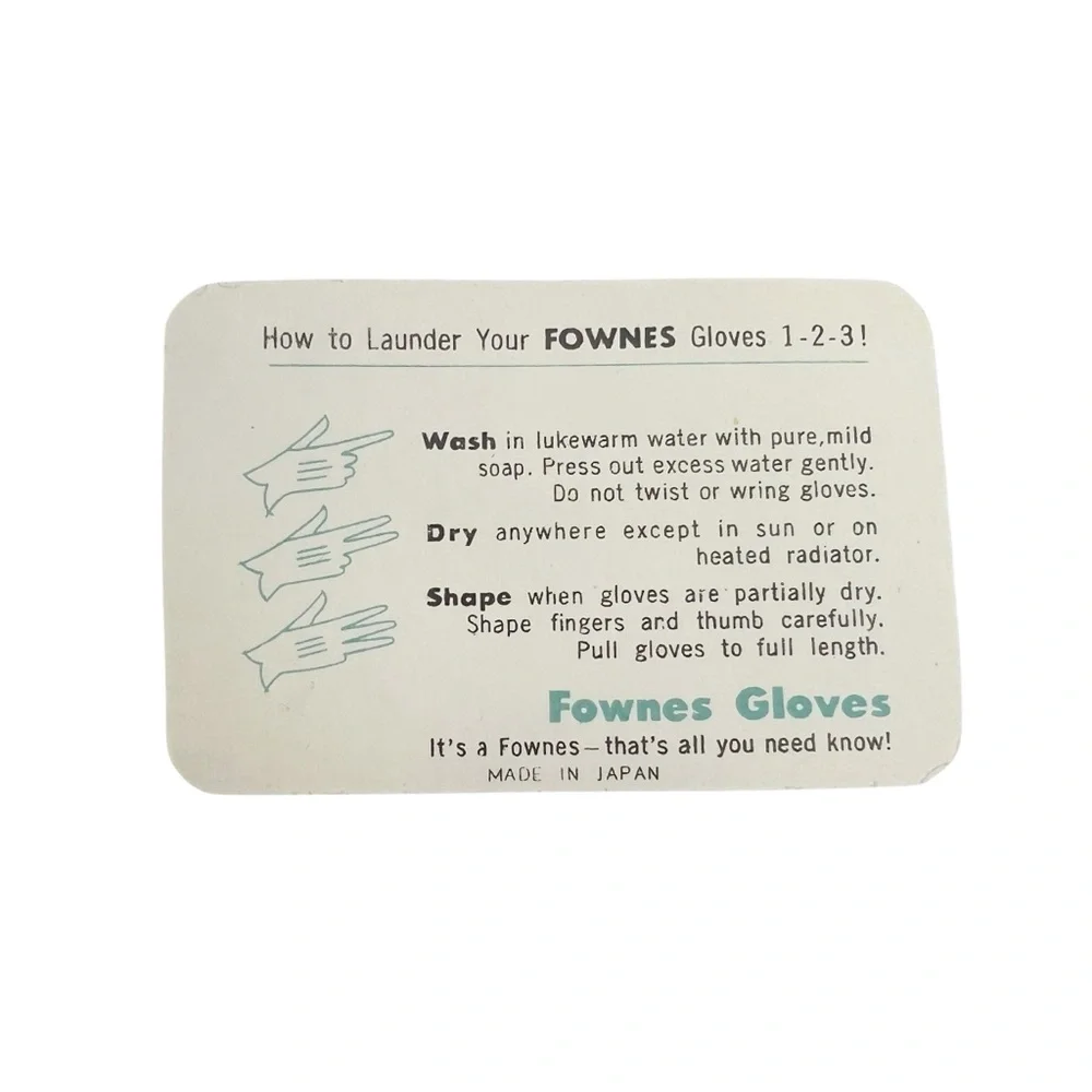 Lot of 6 Vintage Fownes Girls Navy Blue 100% Cotton Gloves